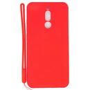 Husa Evelatus Xiaomi Redmi 8 Soft Touch Silicone Case with Strap Red