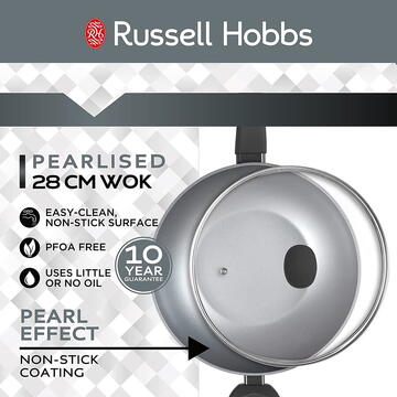 Tigai si seturi Russell Hobbs RH01709EU Pearlised wok 28cm