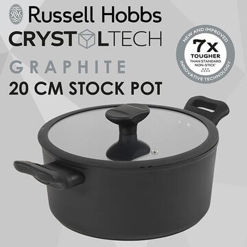 Tigai si seturi Russell Hobbs RH01863EU7 Crystaltech tall stockpot 20cm