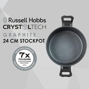 Tigai si seturi Russell Hobbs RH01864EU7 Crystaltech tall stockpot 24cm