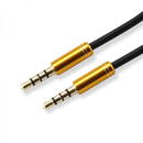 Accesorii Audio Hi-Fi Sbox 3535-1.5G AUX Cable 3.5mm to 3.5mm Golden Kiwi Gold