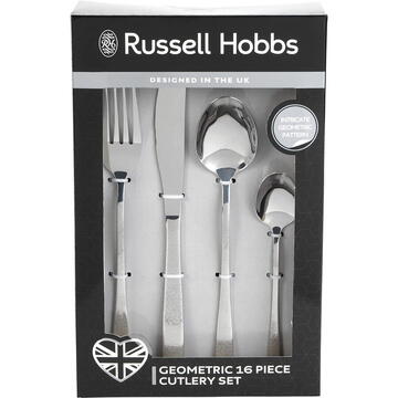 Vesela pentru masa si tacamuri Russell Hobbs RH01519EU7 Geometric cutlery set 16pcs