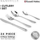 Vesela pentru masa si tacamuri Russell Hobbs RH02224EU7 Marseille cutlery set 24pcs