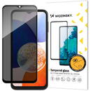 Folie de protectie Ecran Privacy WZK AntiSpy pentru Samsung Galaxy A13 A137 / A13 A135, Sticla Securizata, Full Glue