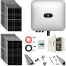 Invertoare solare PNI Kit complet prosumator 10kW trifazic cu 28 panouri 370W, accesorii incluse + Smart meter si dongle wifi