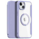 Husa Dux Ducis Skin X Pro Magnetic Flip MagSafe Case iPhone 15 Plus - Purple