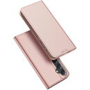 Husa Wallet case with stand for Samsung Galaxy S23 FE Dux Ducis Skin Pro - pink