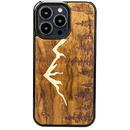 Husa Wooden case for iPhone 13 Pro Bewood Imbuia Mountains