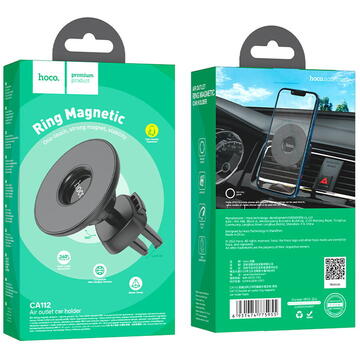 Hoco - Car Holder Excelle (CA112) - Magnetic Grip, for Air Vent - Black