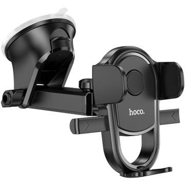 Hoco - Car Holder Integrity (H5) - with Suction Cup for Windshield and Dashboard - Black