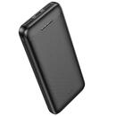 Baterie externa Hoco - Power Bank Smart (J111) - 2x USB, Type-C, with LED for Battery Check, 2A, 10000mAh - Black