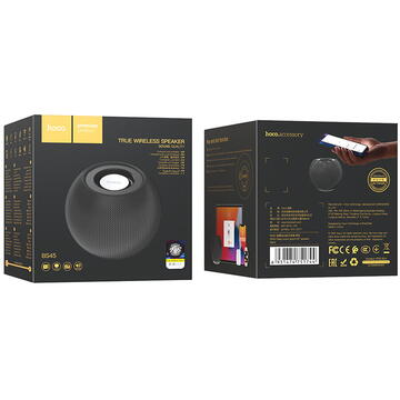 Boxa portabila Hoco - Wireless Speaker (BS45) - Bluetooth 5.0, FM, TF Card, TWS, 5W, 500mAh - Black