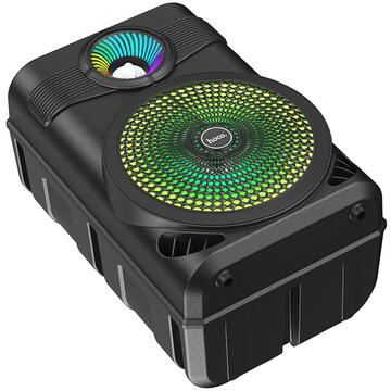 Boxa portabila Hoco - Wireless Speaker Mature (BS46) - Bluetooth 5.0, FM, USB, TF Card, AUX, TWS, with Microphone, 10W, 1800mAh - Black