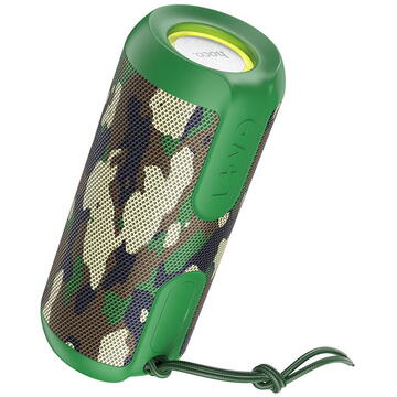 Boxa portabila Boxa Wireless BT 5.1, FM, Card TF, Disk U, Lumini RGB, 10W, 1200mAh - Hoco Artistic Sports (BS48) - Camouflage