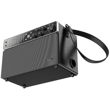 Boxa portabila Hoco - Wireless Speaker Chanter (BS50) - Bluetooth 5.0, TF Card, U Disk, AUX, with Double Mic, 120W, 4000mAh - Black