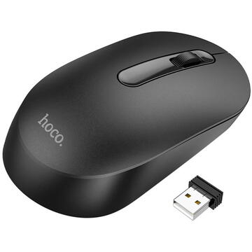 Mouse Hoco - Wireless Mouse (GM14) - 2.4G, 1200 DPI, 3D Button - Black