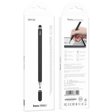 Stylus Pen Universal pentru Tableta, Telefon - Hoco Fluent (GM103) - Black