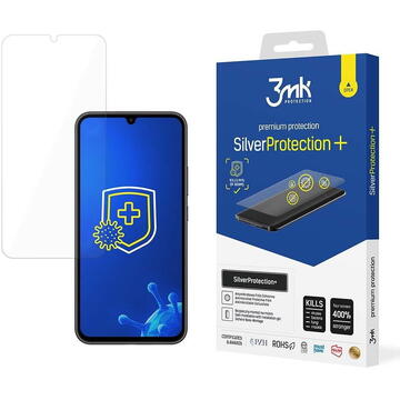 3mk Protection Screen protector for Samsung Galaxy A34 5G antibacterial screen protector for gamers from the 3mk Silver Protection+ series