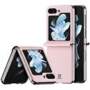 Husa Samsung Galaxy Z Flip5 5G Flip Leather Case Wallet Back Cover Dux Ducis Bril - Pink