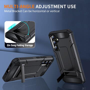 Husa Husa pentru Samsung Galaxy A54 - Techsuit Hybrid Armor Kickstand - Black