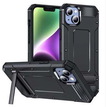 Husa Husa pentru iPhone 14 - Techsuit Hybrid Armor Kickstand - Black