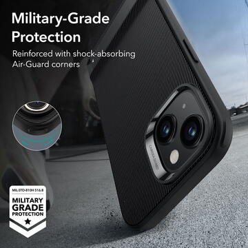 Husa Husa pentru iPhone 15 Pro - ESR Air Shield Boost Kickstand - Translucent Black