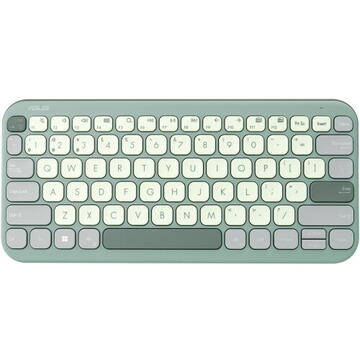 Tastatura Asus Marshmallow Keyboard KW100, Bluetooth, Green Tea Latte