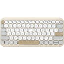 Tastatura Asus Marshmallow KW100, Bluetooth, Oat Milk