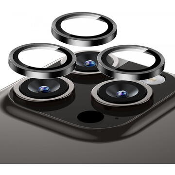 Folie Camera pentru iPhone 15 Pro/ 15 Pro Max - ESR Armorite Camera Lens Protectors - Black