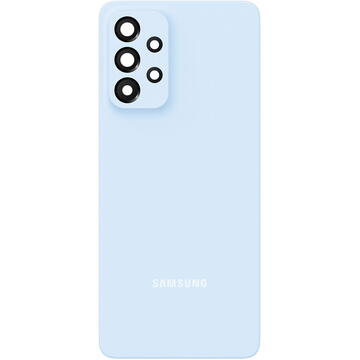 Piese si componente Capac Baterie Samsung Galaxy A53 5G A536, Cu Geam Camera Spate, Albastru, Second Hand