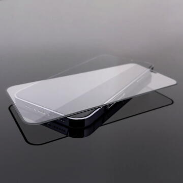 2pcs Full Screen Tempered Glass with Frame Case Friendly Wozinsky Full Glue iPhone 15 - Black