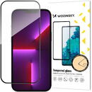 Wozinsky Full Glue iPhone 15 Pro Max Case Friendly Tempered Glass with Frame - Black