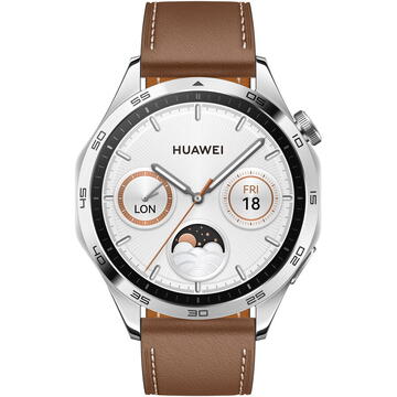 Smartwatch Huawei Watch GT 4 46mm Brown Leather Strap