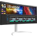 Monitor LED LG 38" 38BQ85C-W Ultrawide Curved QHD HDMI DP USB IPS 21:9