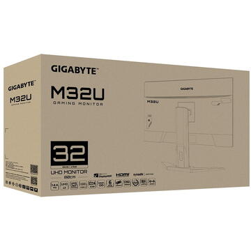 Monitor LED Gigabyte M32U AE 80 cm (31.5") 3840 x 2160 pixels 4K Ultra HD LED Black