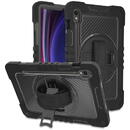 Husa pentru Samsung Galaxy Tab S9 / S9 FE - Techsuit StripeShell 360 - Black