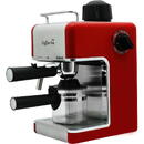 Espressor Samus CAFFECCINO RED,800 W, Capacitate 0.24 l, Presiune pompa 3.5 bar, Rosu/Argintiu