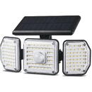 Maclean IP65 Solar LED Lamp with Motion and Dusk-to-Dawn Sensor IP65 4W 320lm 4000K Li-ion 1200 mAh 3 Operating Modes Floodlight Security Garden Entryway HQ
