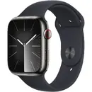 Smartwatch Apple Watch Series 9 GPS + Cellular 45mm Graphite Stainless Steel Case with Sport Band M/L Midnight