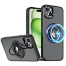 Husa Husa pentru iPhone 15 - Techsuit MagSafe Ghost Holder Series - Matte Black