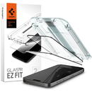 Folie pentru iPhone 15 Pro (set 2) - Spigen Glas.TR EZ FIT - Black