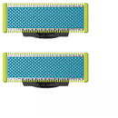 Aparat de barbierit Rezerve Philips OneBlade  Hybrid QP225/50, 2 rezerve, Verde