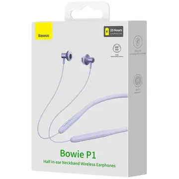 Casti wireless Baseus Bowie P1, Bluetooth 5.2 Violet