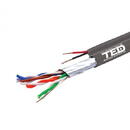 Ted Electric Cablu FTP cat.5e Cupru + 2 fire x 0,75 mm cupru multifilare de alimentare rola 305ml TED Wire Expert TED002389 BBB