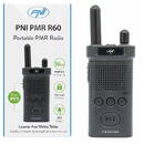 Statie radio Statie radio portabila PNI PMR R60 446MHz, 0.5W, Scan, blocare taste, SOS, Monitor, acumulator 1200mAh
