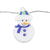 Familly Christmas Lumină cu LED - om de zăpadă - 10 LED - 1,35 metri - alb cald - 2 x AA