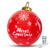 Sfera gonflabila cu LED RGB pentru decorare pom de Crăciun - 60 cm