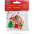 Familly Christmas Decor magnetic de Craciun - 2 in 1 - casa de turta dulce cu om de turtă dulce - 85 x 75 mm