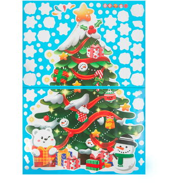 Familly Christmas Set autocolante - pom de Crăciun - 62 x 70 cm