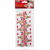 Familly Christmas Cleme de Crăciun cu panglică - Moș Crăciun - 22 x 35 mm - 18 buc, 2 m / pachet